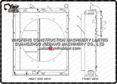 주문 2364430 모충 무거운 장비 방열기 320C 굴착기는 알루미늄 물자를 분해합니다 online manufacture
