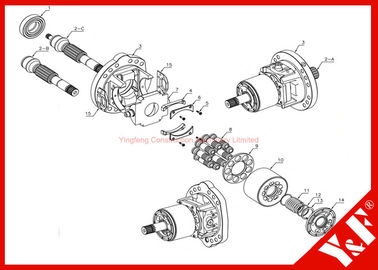 주문 HPV35/55를 위한 Komatsu 굴착기 유압 부속 (PC60/120/200/300-3/5/PC400/PC650 피스톤 펌프 시리즈 online manufacture