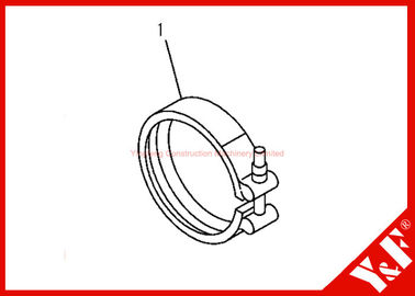 주문 Komatsu 굴착기는 PC200-7 6732-81-8220 죔쇠 6D102 엔진을 분해합니다 online manufacture