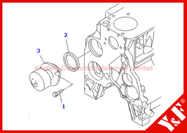 주문 저잡음 굴착기는 수도 펌프 아시리아 6735-61-1501 6735-61-1502를 분해합니다 online manufacture