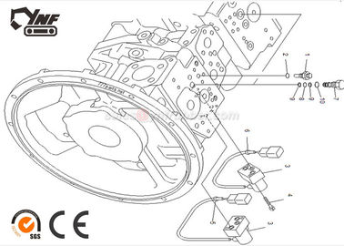 PC200-7 702-21-55901 굴착기 전기 부속 강철 파일럿 밸브