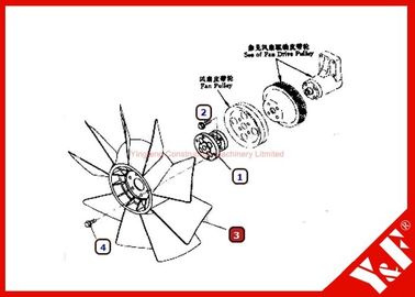 Komatsu 굴착기 냉각팬 잎