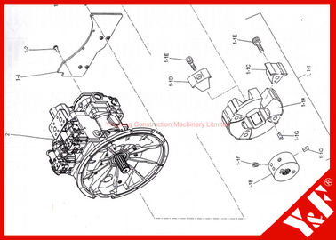 LS30P01063F1 2418R660S001 LS30P01063S003 LS30P01063S004를 결합하는 Kobelco 굴착기 SK460-8 SK480